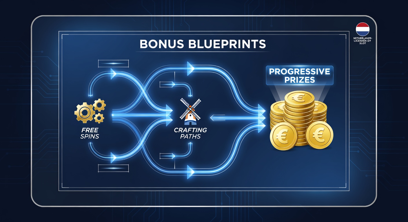 Dynamische illustratie van een progressieve jackpotmeter die oploopt door free spin bijdragen op een Nederlands online slot, met neon-effecten en vallende munten
