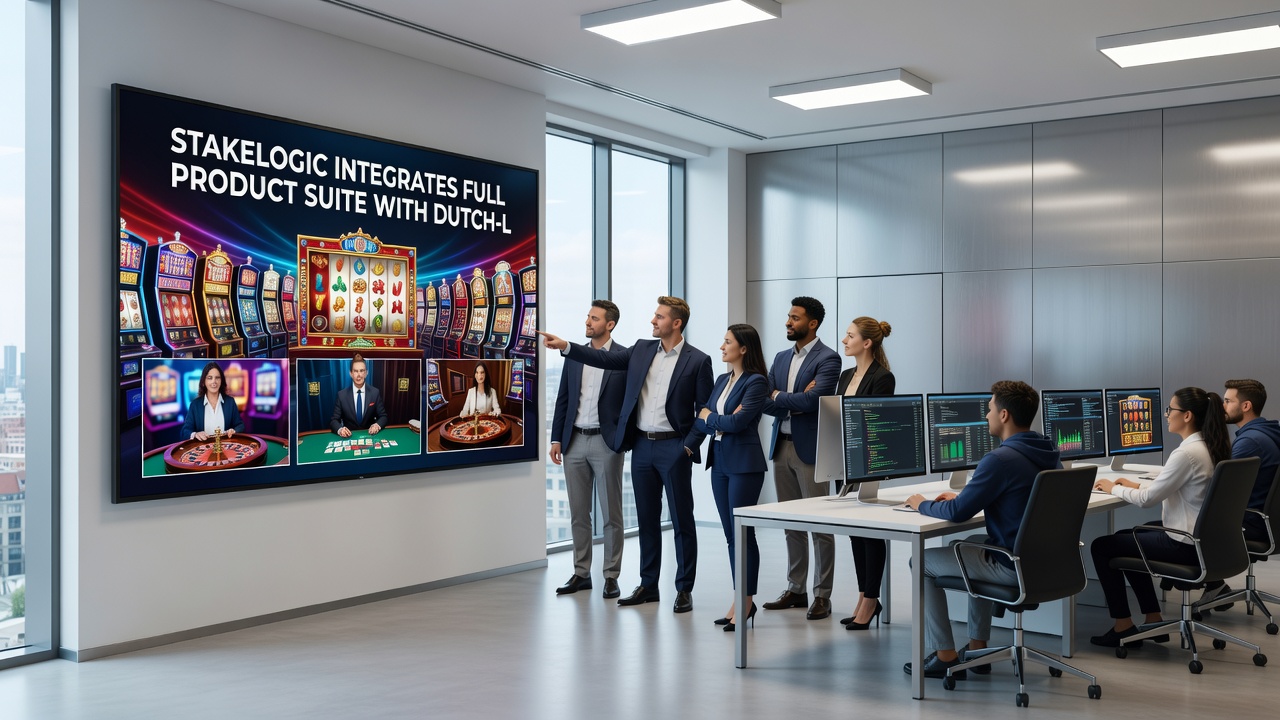 Afbeelding van gokautomaten en online casino interfaces met nadruk op Nederlandse regulering